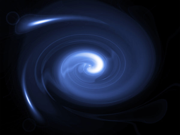 Abstract Blue Swirl Background For Free