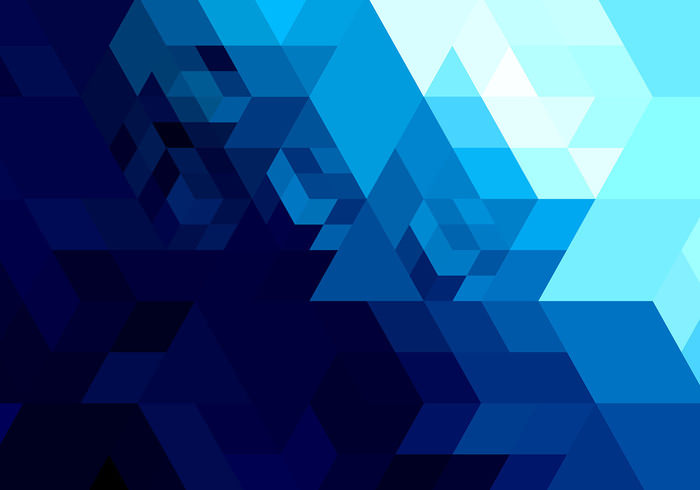 Abstract Bright Blue Geometric Background