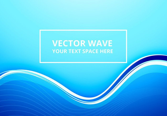 Abstract Light Blue Line Wave Background