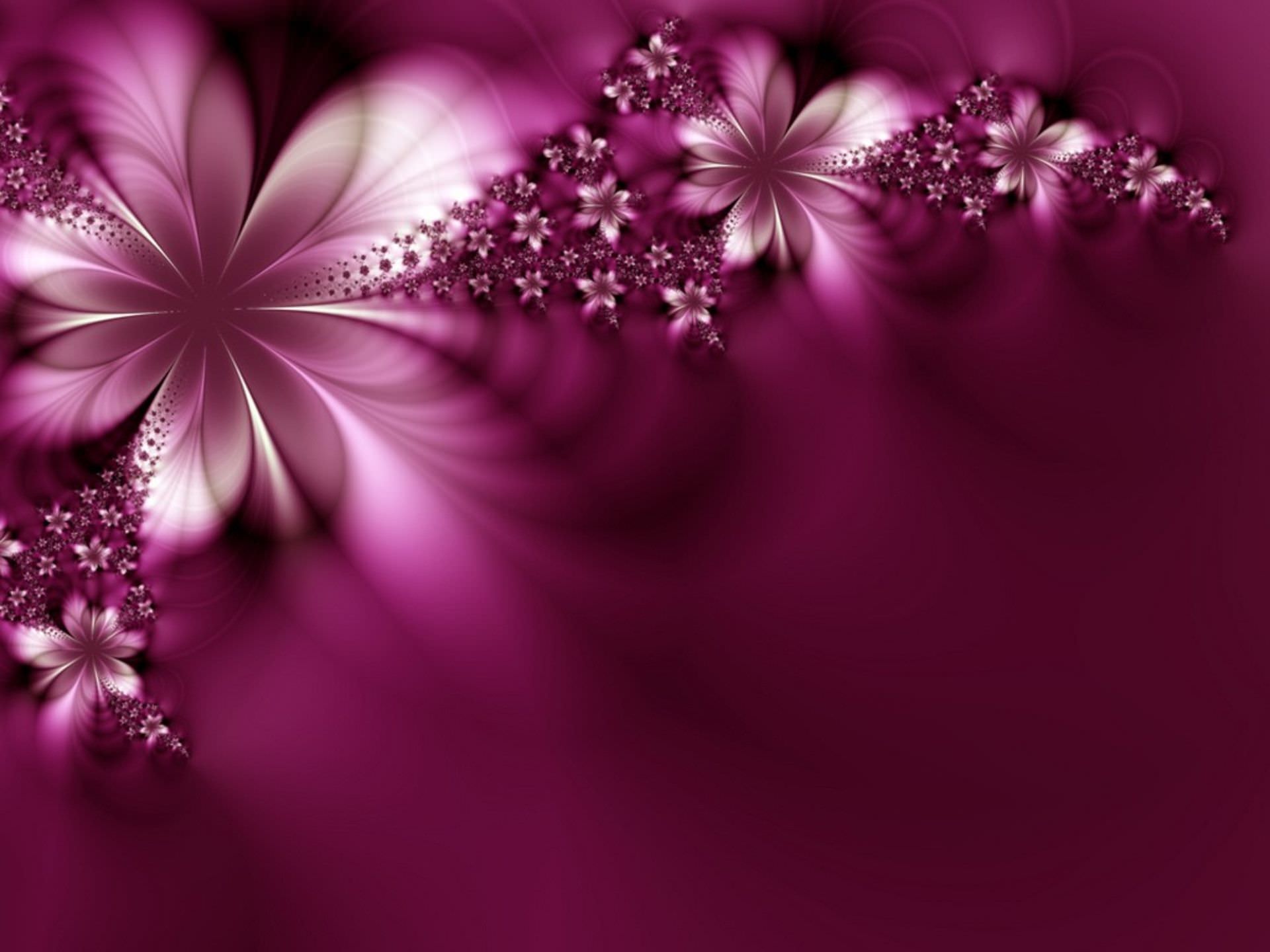 Abstract Purple HD Flower Wallpaper