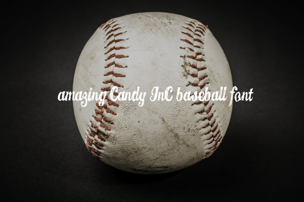 Amazing Candy INC Baseball Font