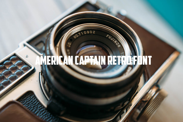 American Captain Retro Font