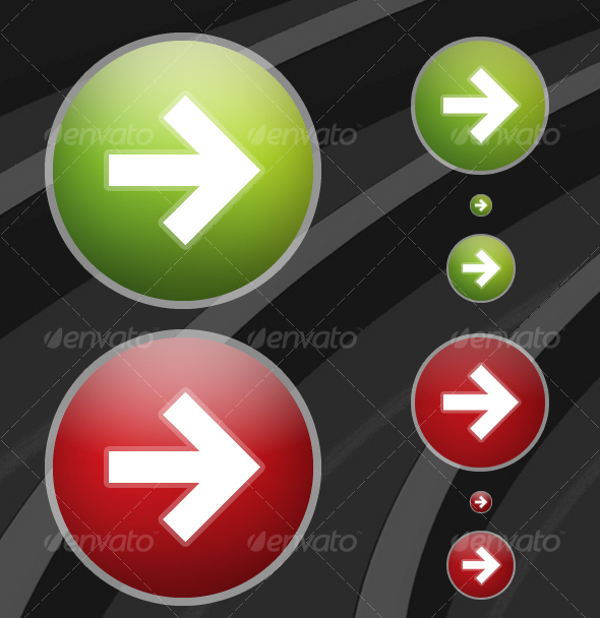 Arrow Button Web Design