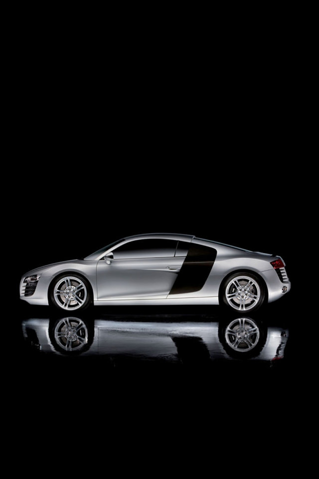 Audi R8 Dark Concept Car iPhone 4s Background