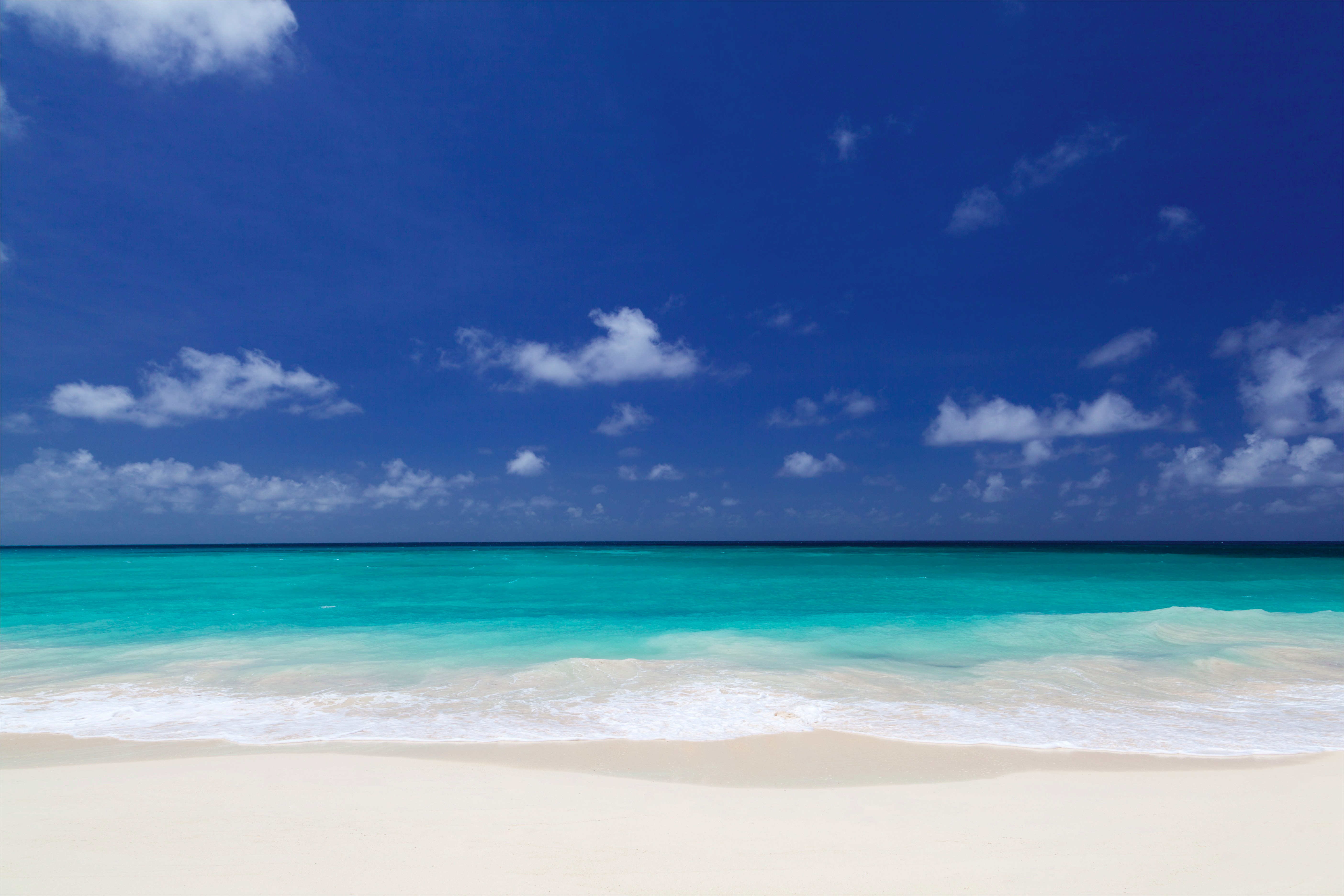 Awesome Beach & Blue Sky Background