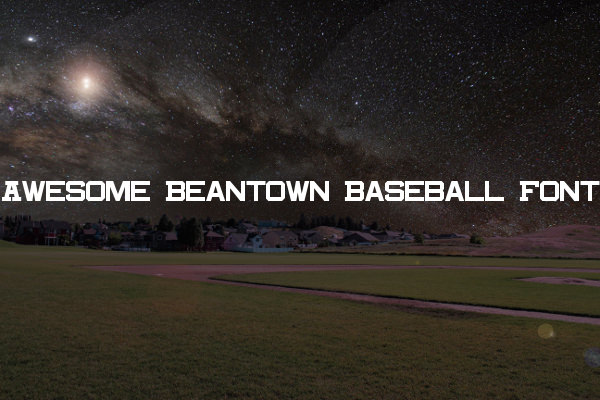 Awesome Beantown Baseball Font