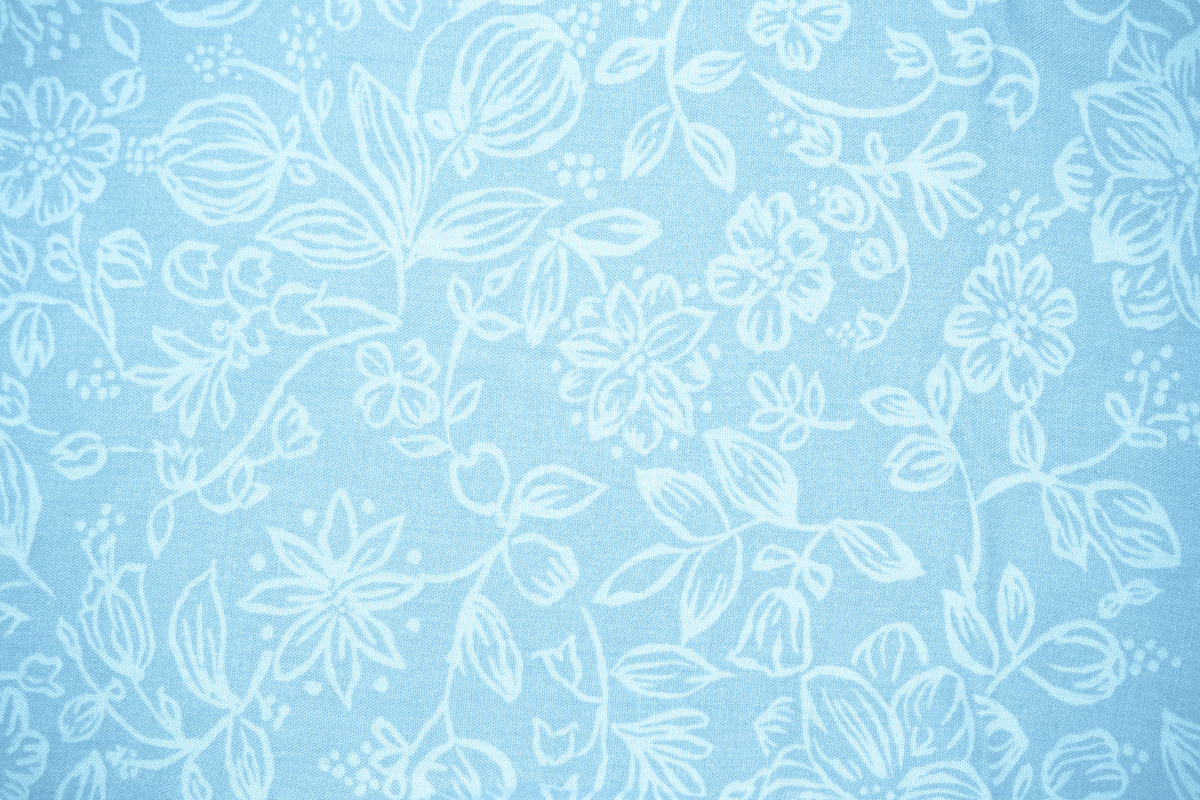 Baby Blue Floral Background For Free