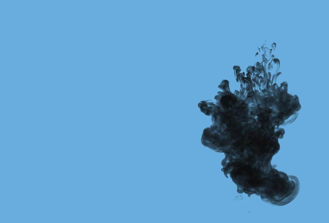 Black Smoke in Blue Background For Free