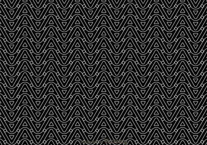Black & White Wave Pattern