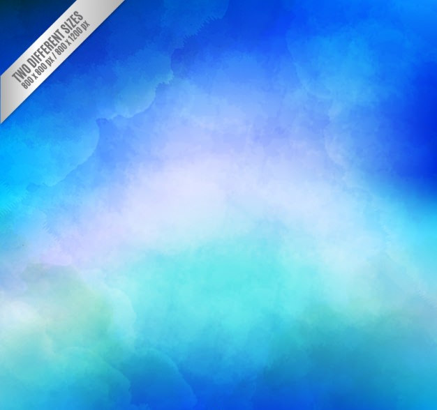 Blue Background in Watercolor Gradient Style