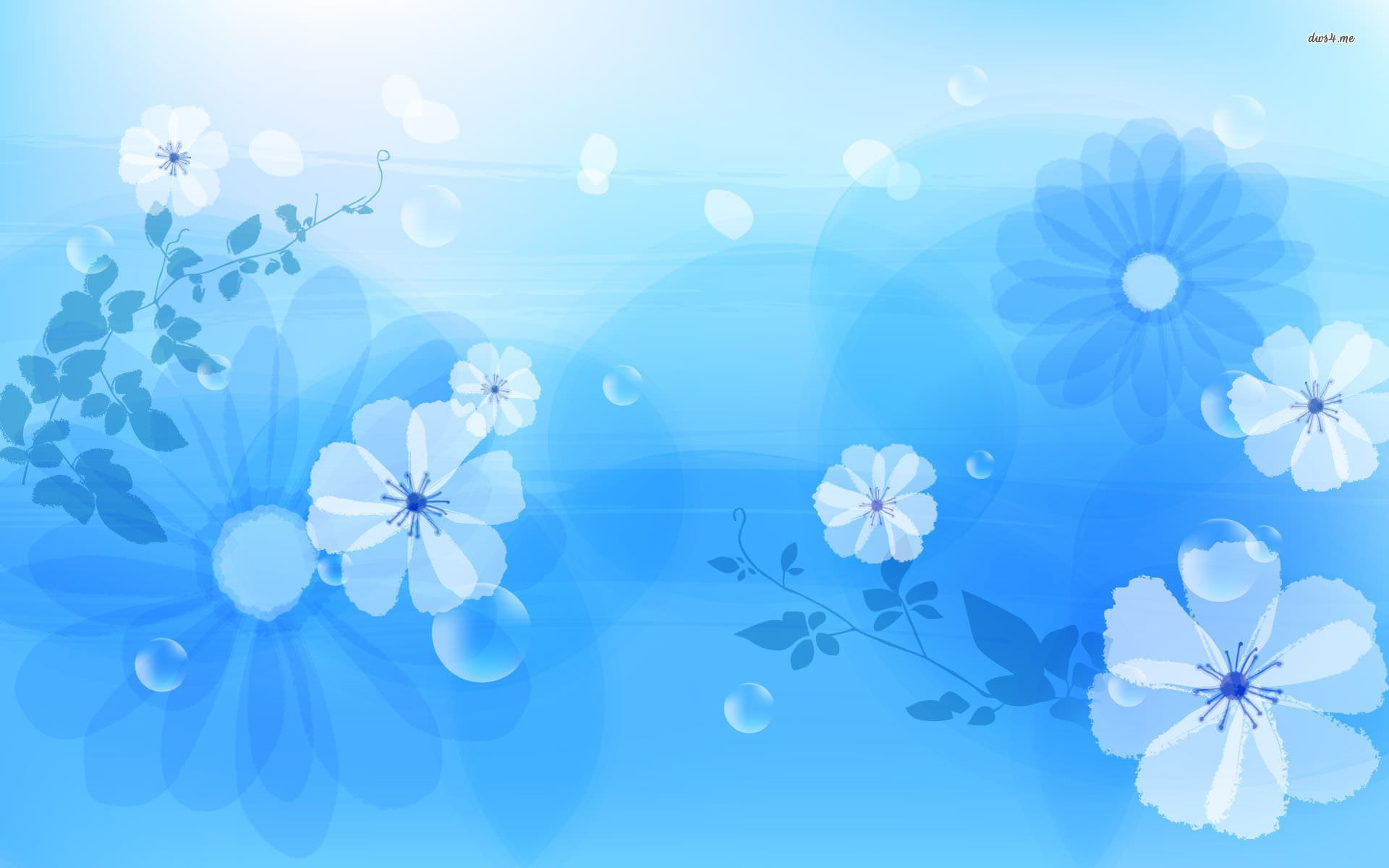 FREE 9+ Blue Floral Wallpapers in PSD | Vector EPS