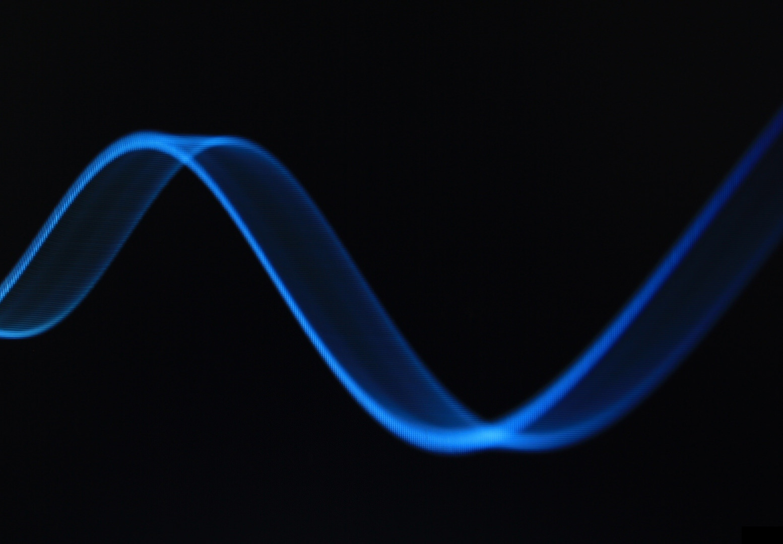 Blue Wave Line in Black Background