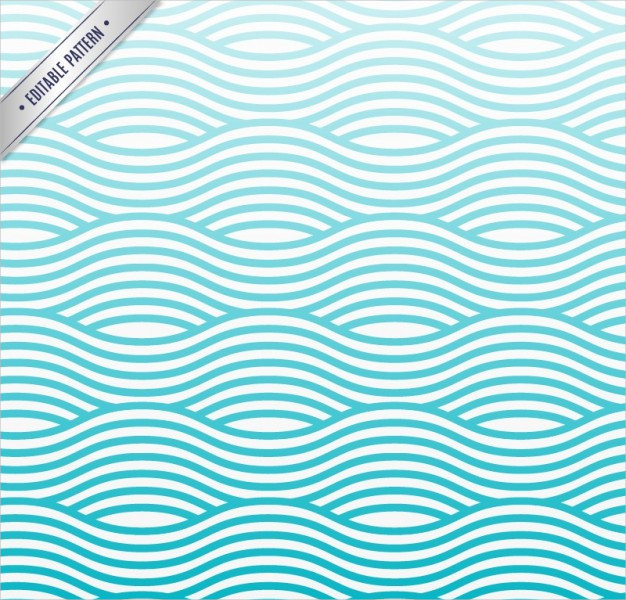 Blue Waves Pattern Free Vector