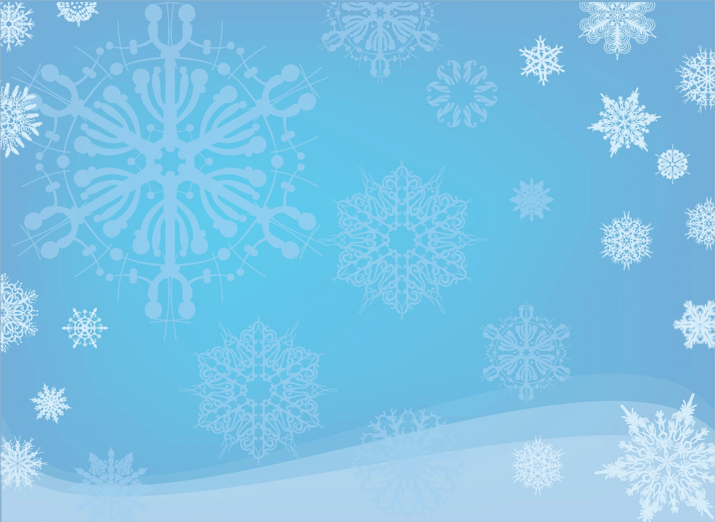 Blue & White Snowflake Background Free Download