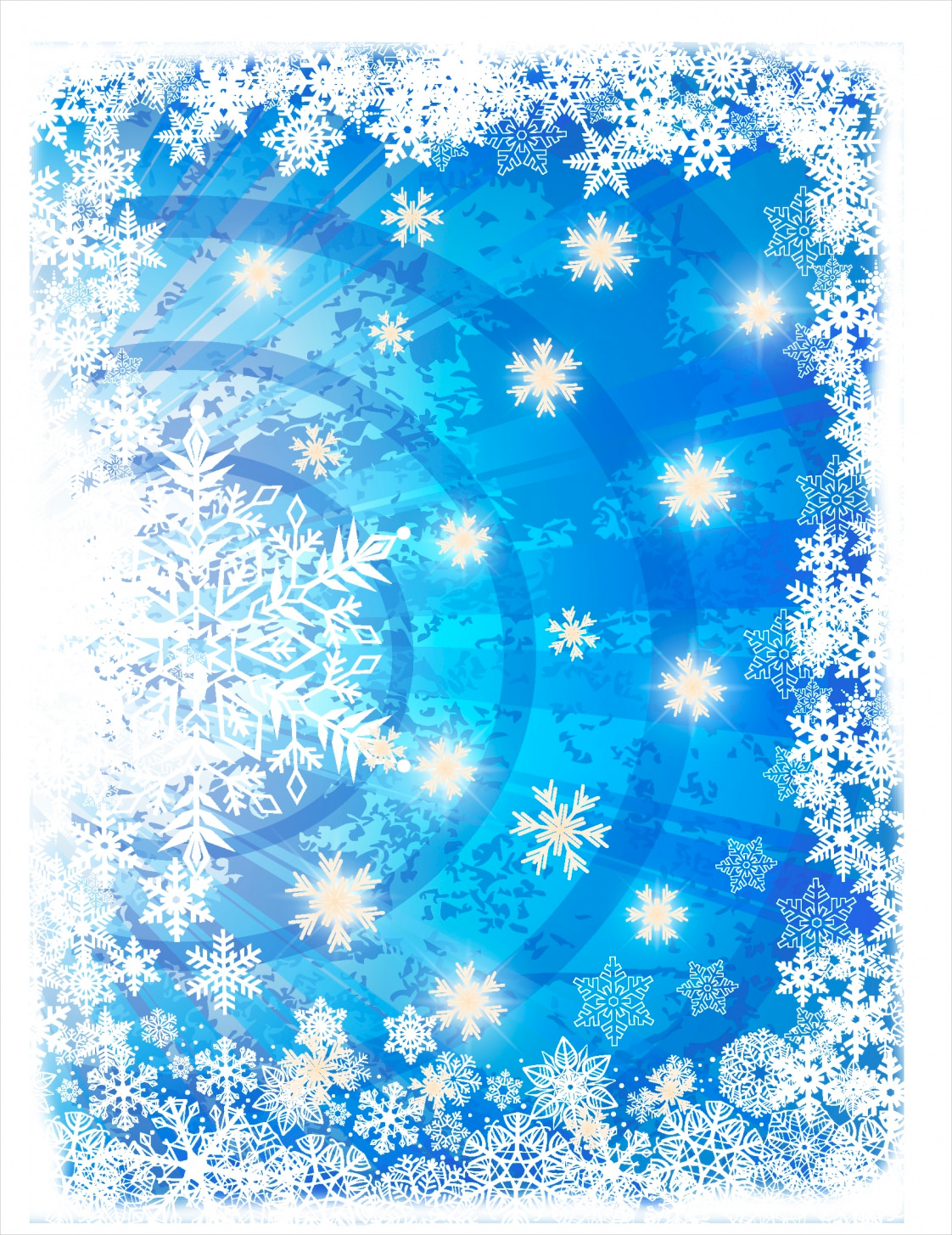 Blue & White Winter Background For Download