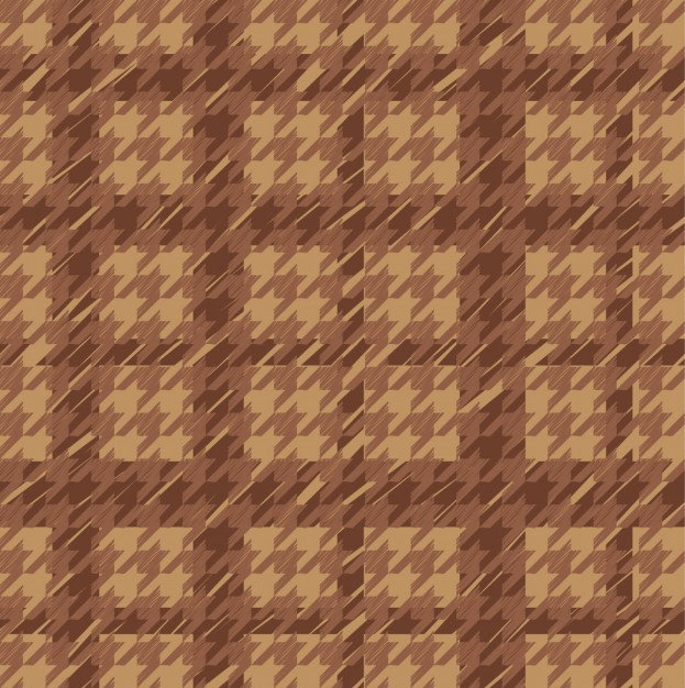 Brown Houndstooth Seamless Pattern