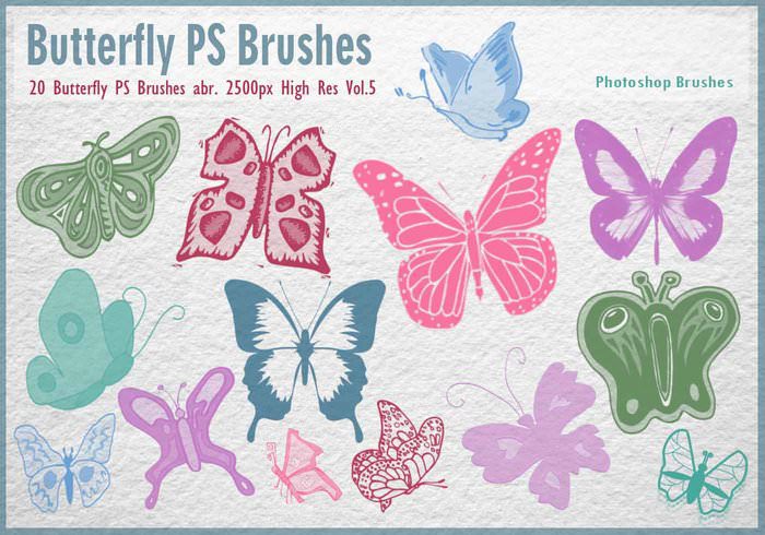 Download Free Butterfly PS Brushes 