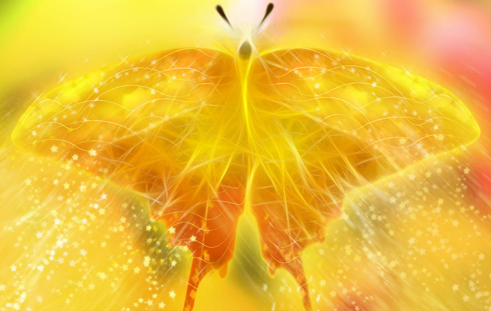 Cool Butterfly Wings Glitter Background