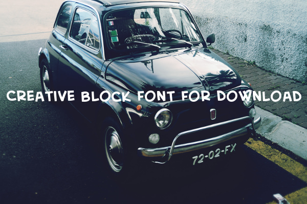 Creative Block Font For Download