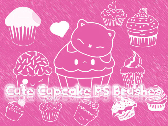 Cute Cupcake Brushes