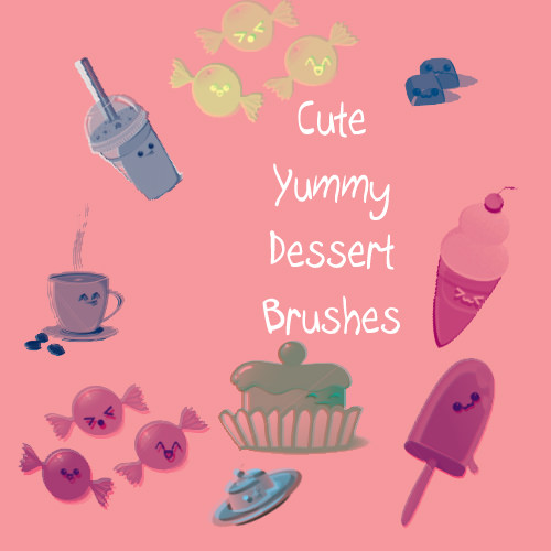 Cute Yummy Dessert Brushes