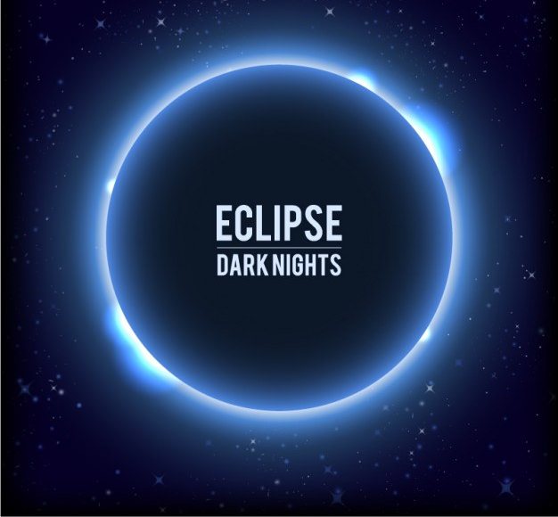 Dark Blue Eclipse Background For Free