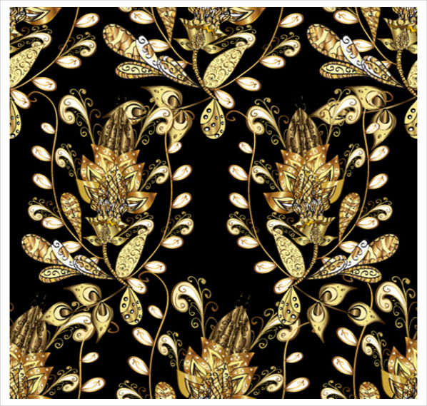 Decorative Ornate Seamless Pattern