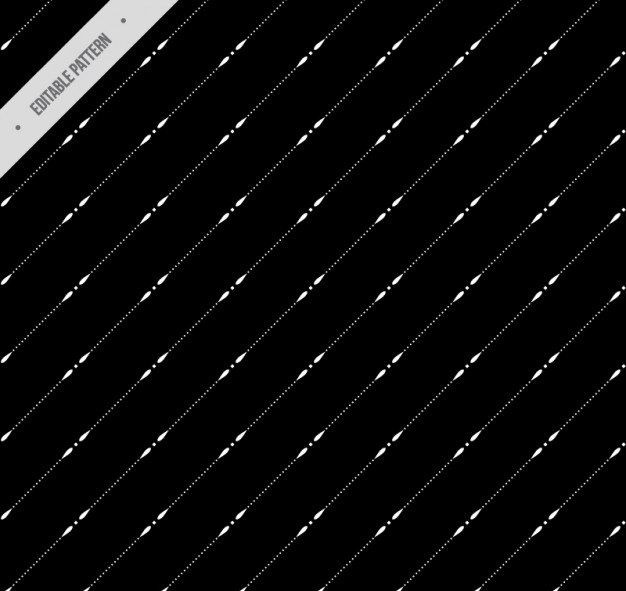 Dotted Lines Black Pattern Free Vector