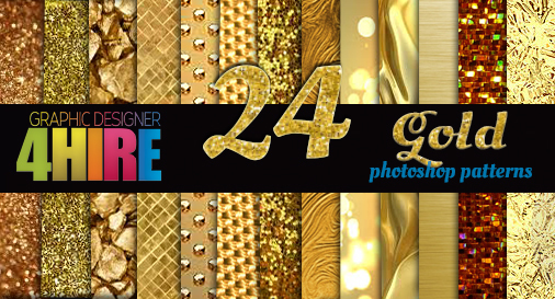 Download Free Gold Photoshop Patterns