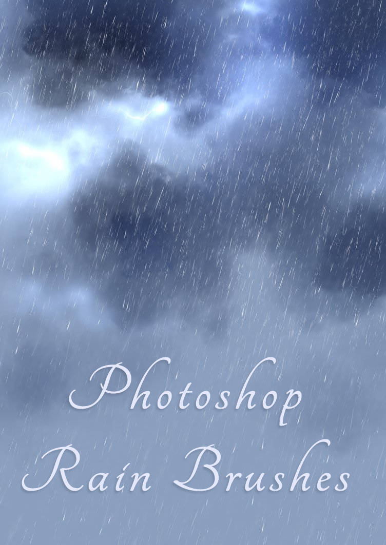 Download Free Rain Brushes for Photoshop