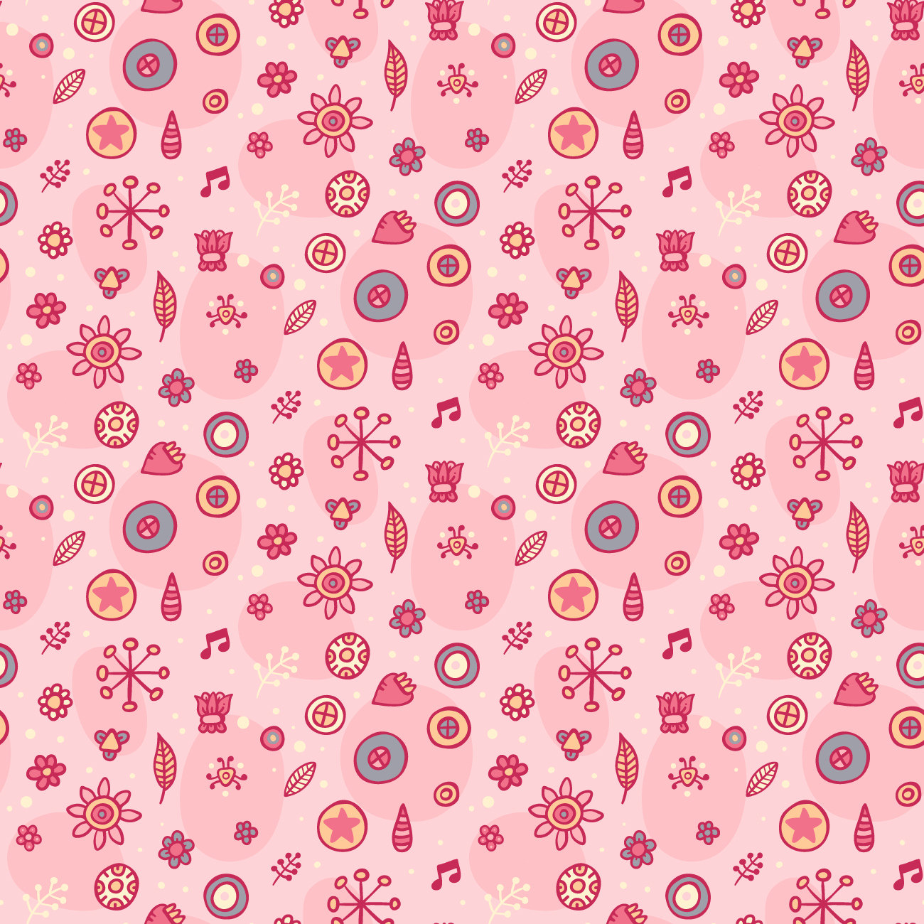 Download High Res Free Photoshop Pink Floral Pattern