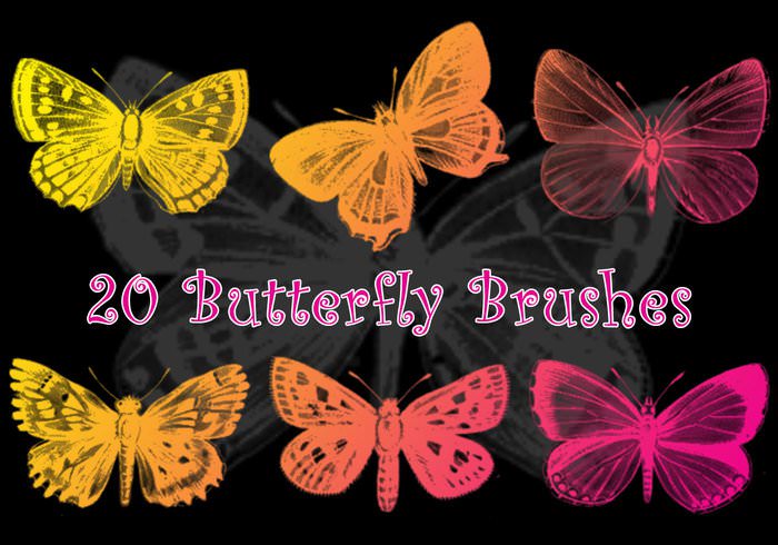 Downloadable Butterfly Photoshop Brushes