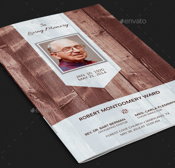 Elegant Funeral Card Design