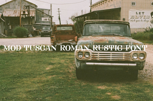 FHA Mod Tuscan Roman Rustic Font