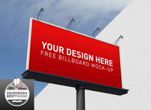 Free Billboard Ad Mockup PSD