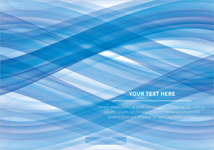 Free Blue Wave Abstract Vector Background