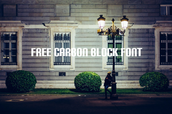 Free Carbon Block Font