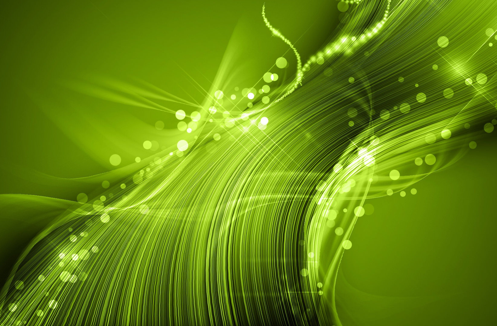 Free Cool Green Waves Glitter Background