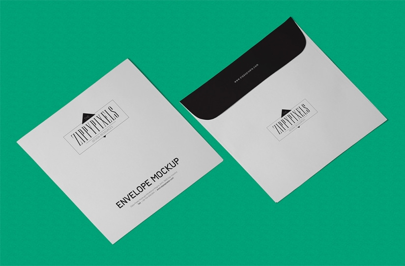 Free Envelope Mockup PSD In Isometric View