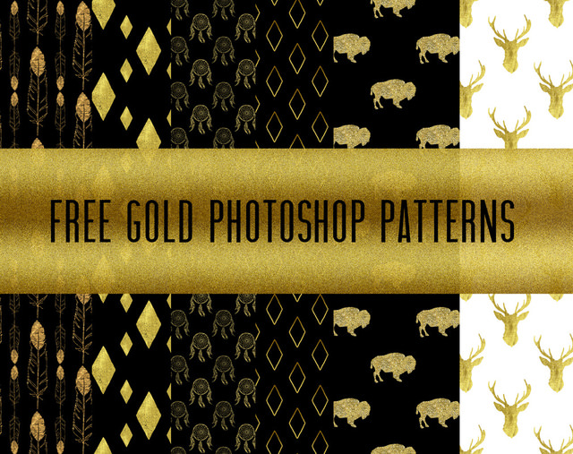 Free Gold Photoshop Patterns