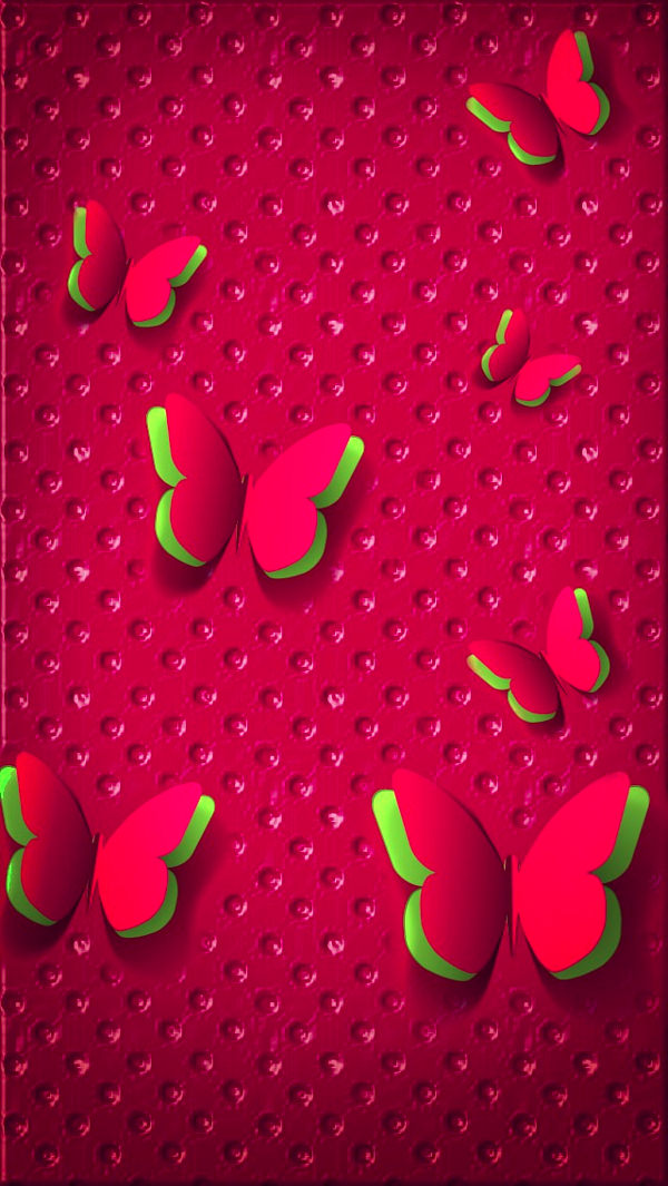 Free Pretty Butterflys Background For iPhone