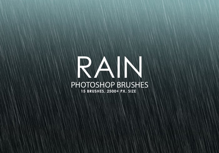 Free Rain Photoshop Brushes