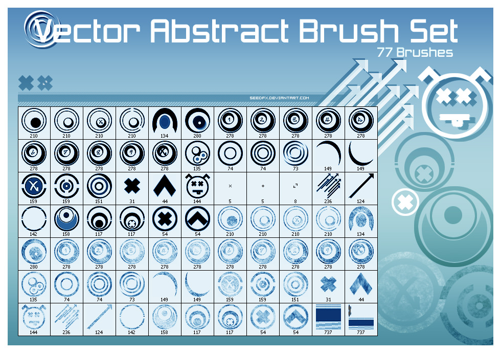 Free Vector Abstract Brushes Set