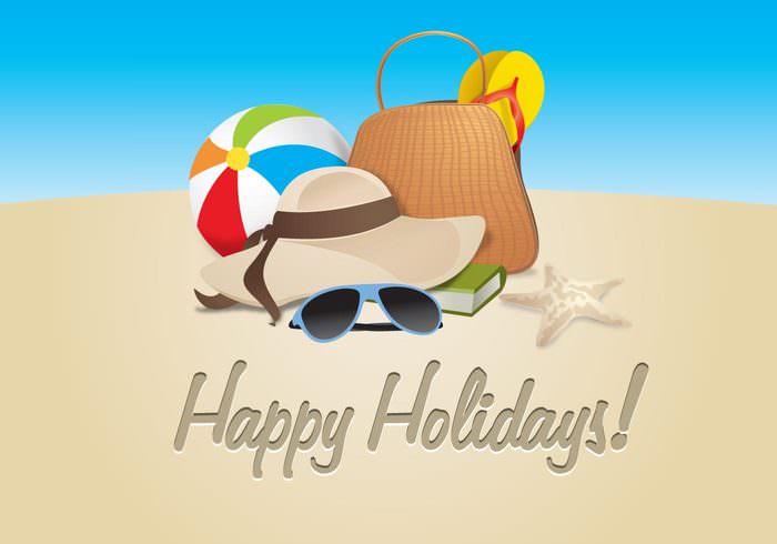 Free-vector-Happy-Holiday-Background