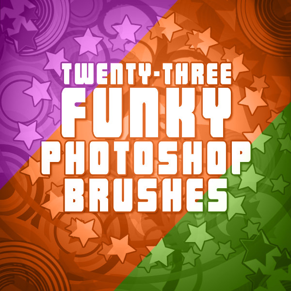 Funky Retro Photoshop brushes with Retro Effect