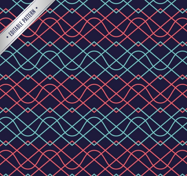 Geometic Pattern with Waves