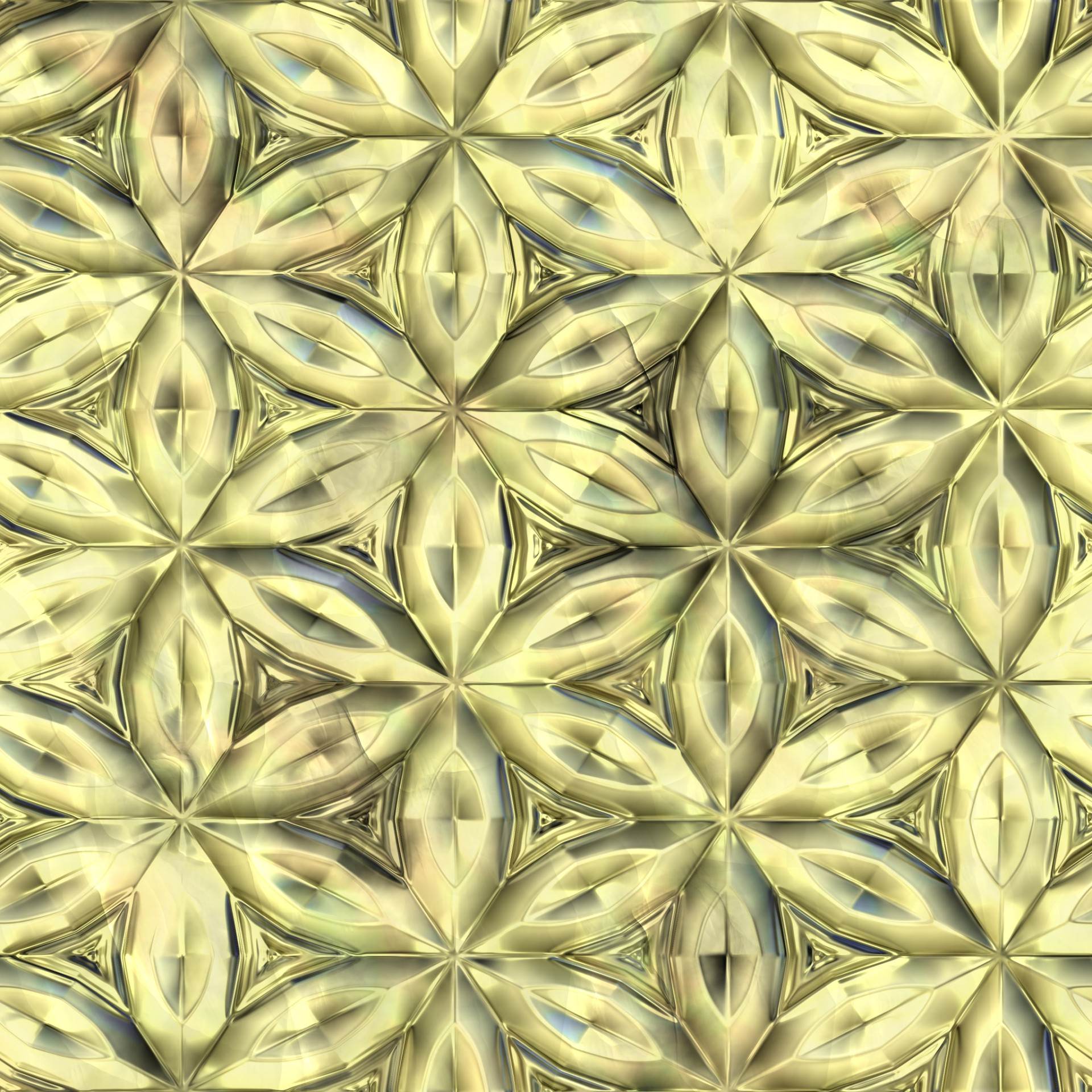 Gold Flower Foil Background Texture