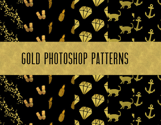 Gold Photoshop Patterns