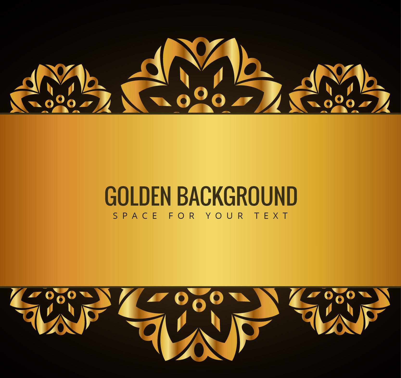 Golden Backgrounds with Ornaments