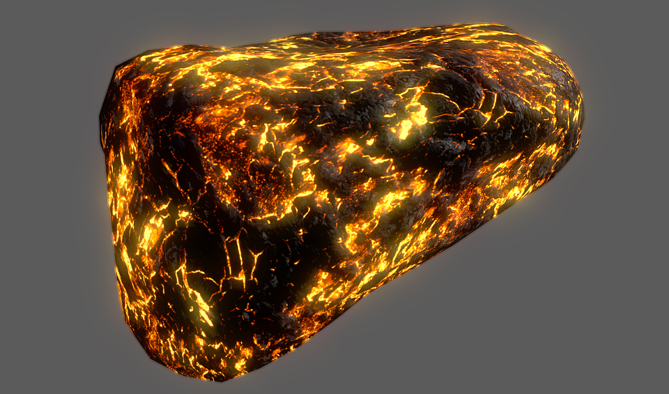 Golden Lava Rock Texture 